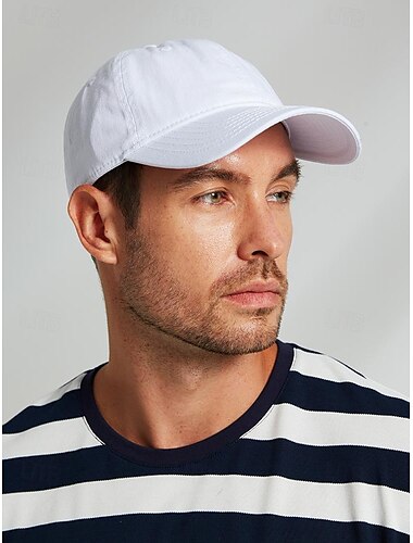  Per uomo Cappello da sole Cappello da baseball Berretto con visiera Nero Bianco Blu Cotone Di tendenza Giornaliero Per tutte le stagioni
