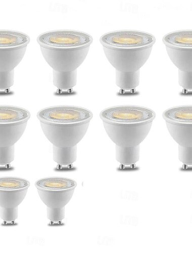  6/10 Uds bombillas led gu10 regulables, foco de luz descendente led bombillas de ahorro de energía de 38 grados 220 ~ 240v iluminación interior
