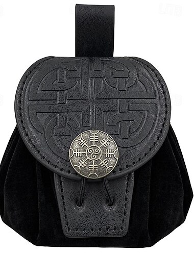  Retro Vintage Punk & Gothic Mittelalterlich Tasche Gürteltasche Würfelbeutel Ren Faire Ranger Elfen Herren Damen Unisex Keltisch Vikinger Fantasie Karneval Maskerade Bühne Renaissance-Messe LARP