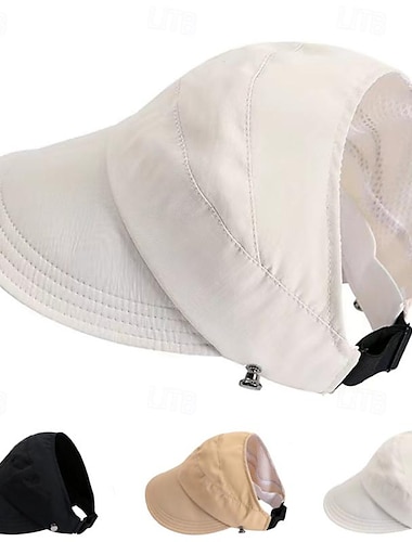  Dam Hatt Solhatt Bärbar Solskydd Andningsfunktion Gata Dagligen Helgen Ren färg Ren färg