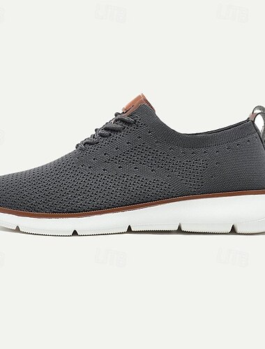  Leichte, atmungsaktive Strick-Sneaker für Herren – lässige, bequeme Wanderschuhe mit Fußgewölbeunterstützung