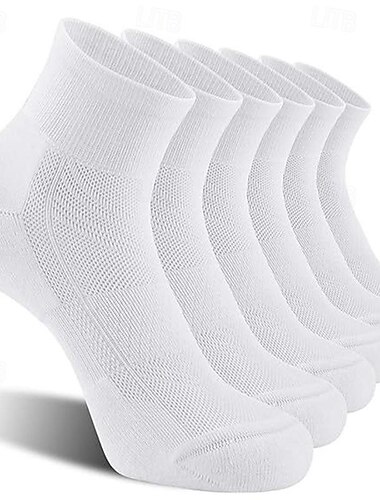  Herren 6 Stück Mehrfachpackungen Socken Laufsport Socken Freizeitsocken Schwarz Weiß Farbe Farbblock Sport & Natur Täglich Urlaub Grundlegend Mittel Frühling Herbst Modisch Brautkleider schlicht