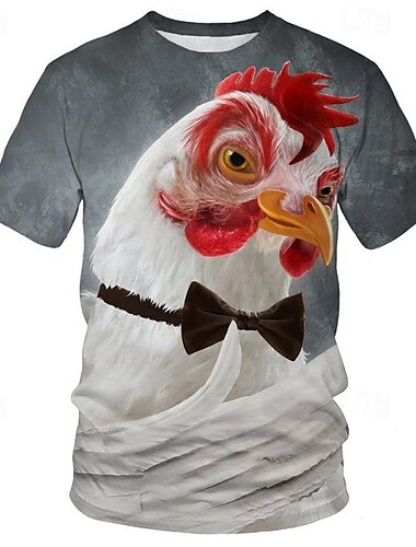  T-Shirt-Ärmel Tier 3D Grafik Für Paar Herren Damen Erwachsene Halloween Karneval Maskerade 3D-Druck Strasse Casual
