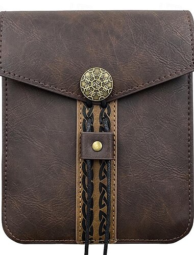  Punk & Gothic Mittelalterlich 17. Jahrhundert Tasche Gürteltasche Würfelbeutel Ren Faire Ranger Elfen Herren Damen Unisex Keltisch Vikinger Fantasie Karneval Maskerade Halloween Maskerade Erwachsene