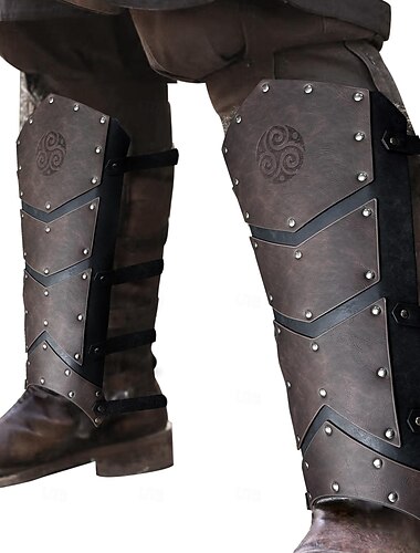  Retro Vintage Punk & Gothic Mittelalterlich Maskerade Gamaschen Stiefelüberzüge Ren Faire Wikinger Keltischer Ritter Herren Unisex Vikinger Karneval Maskerade Leistung Party Bühne Erwachsene