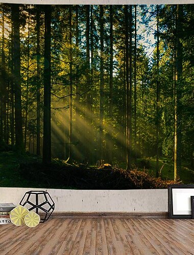  natura foresta fascio appeso arazzo arte della parete grande arazzo decorazione murale fotografia sfondo coperta tenda casa camera da letto soggiorno decorazione