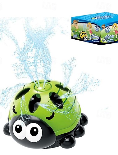  Wassersprinkler für Kinder, Outdoor-Spielzeug für Kleinkinder – Sprinkler-Spielzeug „Schildkröte“ für den Garten – Sommerspielzeug für Planschspaß, lässt sich am Gartenschlauch befestigen, Outdoor-Spielzeug für Kinder