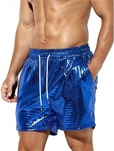  Retro Vintage 1970er Disko Shorts Disco Herren Halloween Karneval Maskerade Leistung Party / Abend Bühne Erwachsene Shorts