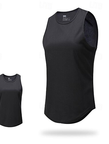  Dame Treningstank topp Singlet til jogging Gymtopp Ermeløs Vest Avslappet treningsklær Pustende Hurtigtørkende Myk Treningsøkt Løp Vandring Sports Sportsklær Ensfarget Svart Hvit Rosa