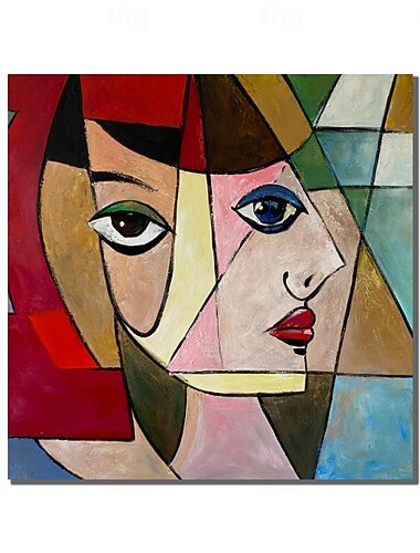  油絵 手作り 手描き 壁アート 抽象人物 キャンバス絵画 家の装飾 装飾 フレームなし 絵画のみ