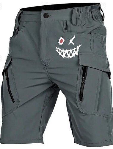 Herren Grafik-Drucke Cargo Shorts Kurze Hosen Mittlere Taillenlinie Sport Modisch Strassenmode Sports Outdoor Casual Täglich Kordelzug Seitentaschen Elastische Taille Designer Bekleidung