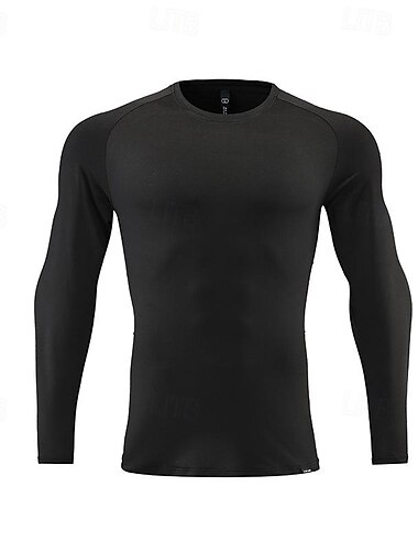  Homens Camiseta de Corrida Manga Longa Camiseta Casual Roupa Esportiva Respirável Secagem Rápida Macio Treino de Ginástica Corrida Caminhada Roupa de esporte Roupas Esportivas Cor Sólida Cinzento