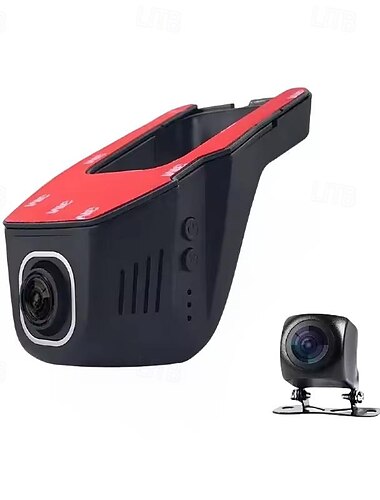  V3-2 Autorekorder mit Dual-Recording, WLAN, versteckte App verbunden, HD, USB, kostenlose Verkabelung, Parküberwachung, Autorekorder