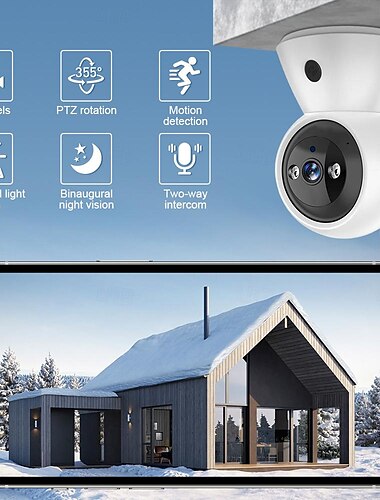  IP-camera 1080P HD Mini Draadloos Bewegingsdetectie Nacht Zicht Met audio Binnen Appartement Ondersteuning