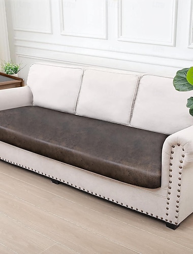  Funda de 3 asientos para chaise lounge, fundas en relieve con estampado en caliente de piel sintética