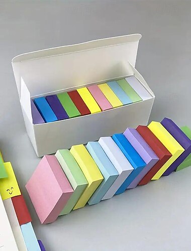  farbige Würfel-Haftnotizen Mini-Ins selbstklebende Haftnotizen aus Haftpapier