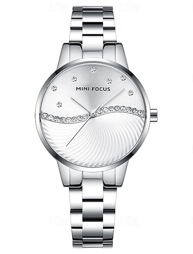  MINI FOCUS Women Quartz Watch Creative Minimalist Fashion Wristwatch Waterproof Decoration Alloy Watch