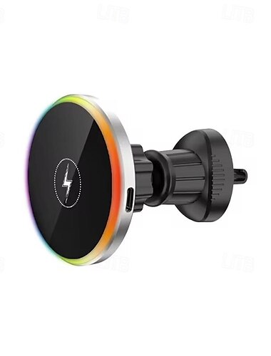  fyautoper hot selling magnetisk trådløs hurtigopladning mobiltelefon navigationsbeslag bil cool atmosfære lys intelligent bilbeslag