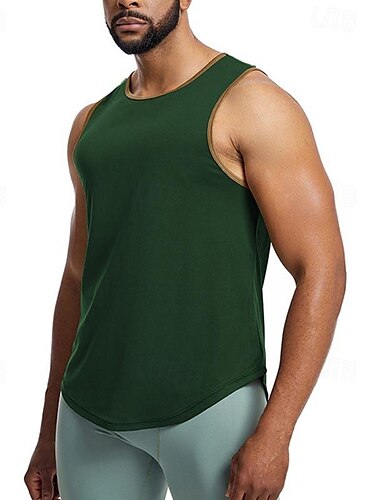  Per uomo Canotta da Allenamento Canotta da corsa Canotta da palestra Senza maniche Gilet / Gilet Informale Athleisure Traspirante Asciugatura rapida Morbido Allenamento in palestra Corsa Marcia