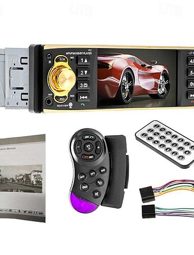  4,1 ''1din аудио управление на руле 4019b стерео автомагнитола mp3-плеер USB aux fm bt
