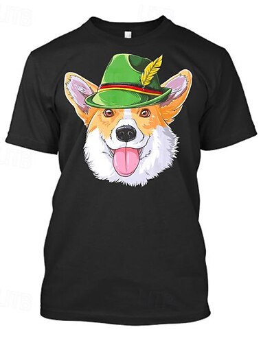  Bier Cosplay Kostüm T-Shirt-Ärmel Bedruckt Klassisch Streetstyle Für Paar Herren Damen Erwachsene Karneval Oktoberfestbier Heißprägen Party Casual