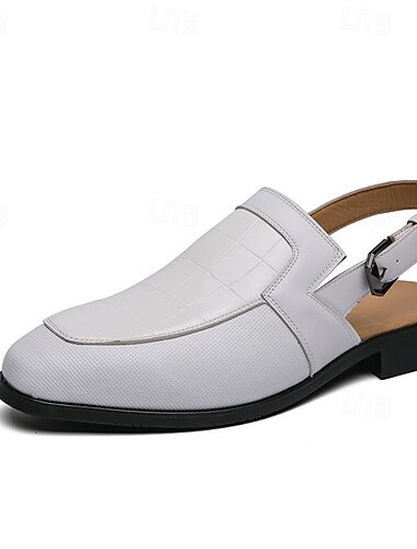  Herren Sandalen Loafer & Slip On Hausschuhe Slippers Modische Sandalen Komfort-Sandalen Sandalen Radfahren Wanderschuhe Britisch Adrett Strand Design Täglich Urlaub PU Atmungsaktiv Körpergröße