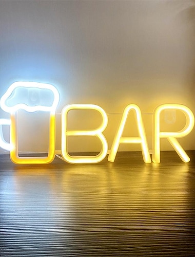  Oktoberfest bar neonowy pasek ledowy, ciepły biały biały fioletowy znak rozświetl swoje lato dzięki temu wstępnie oświetlonemu ledowemu znakowi reklamowemu barowemu, idealnemu do dekoracji zewnętrznych i ściennych