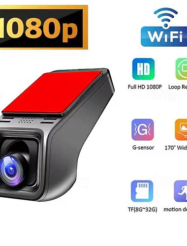  slimme wifi-rijrecorder hd draadloze mobiele app maakt verbinding met de recorder