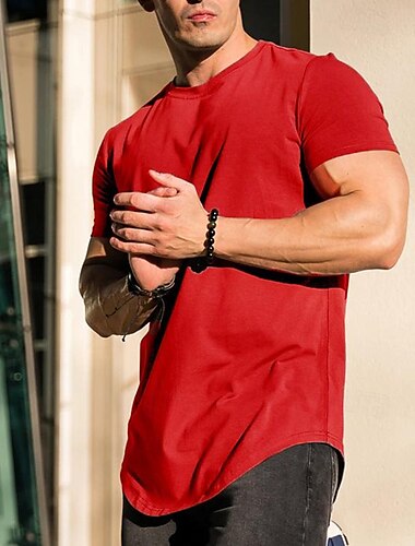  Per uomo T-shirt da corsa Manica corta Maglietta Informale Athleisure Traspirante Asciugatura rapida Morbido Allenamento in palestra Corsa Marcia abbigliamento sportivo Abbigliamento sportivo Tinta