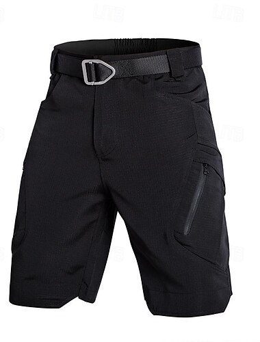  Voor heren Cargoshorts Wandelshorts Tactische shorts Militair Buiten Normale pasvorm waterdicht Ademend Sneldrogend Short / Broekje Donker kaki Zwart Jagen Klimmen Kamperen / wandelen / grotten