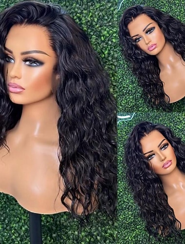 Pelucas delanteras del cordón del pelo remy de la onda de agua para las mujeres pelucas del cabello humano del frente del cordón del pelo virginal brasileño del 100%