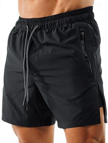  Hombre Pantalones Cortos Running Shorts de gimnasio Pantalones de chándal Bolsillo Correa Cintura elástica Bermudas Exterior Deporte Deportivo Secado rápido Ligero Suave Maratón Corriendo Rutina de