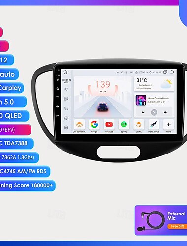  Для Hyundai Grand i10 2007-2013 мультимедийная стереосистема 2 din GPS-навигация HD-экран авторадио