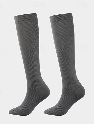  Kompressionsstrümpfe Sportsocken laufsocken 1 Paar Grundlegend Damen Röhrensocken Atmungsaktiv Schweißableitend Komfortabel Fitnesstraining Basketball Laufen Joggen Radsport Sport Einfarbig Nylon