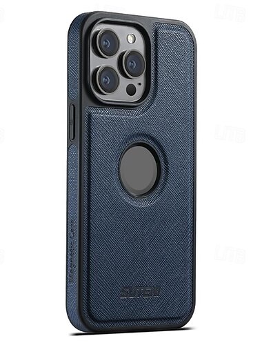  téléphone Coque Pour iPhone 17 Pro Max 17 Air 16 15 14 Pro Max Plus 13 12 Pro Max Coque Arrière Supporte la Charge Sans Fil Antichoc Rétro TPU faux cuir