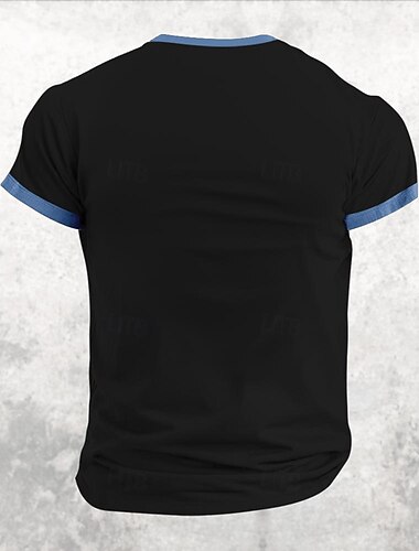  アルゼンチン レトリ／ヴィンテージ 男性用 3Dプリント Tシャツ ストリート カジュアル 日常 Tシャツ ブラック 半袖 ハーフジッパー シャツ 夏 春 衣類 S M L XL XXL XXXL