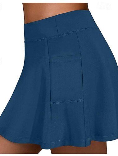  Damen Fitnessshorts Yoga Rock Trainingsshorts 2 in 1 Elastischer Bund Hohe Taille Yoga Fitnesstraining Pilates Shorts Schwarz Rosa Blau Sport Sportkleidung Dehnbar Schlank