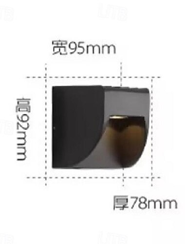  applique da parete per esterni a led bianco caldo 1/2 luci cubo minimalista contemporaneo ip65 alluminio impermeabile 3w giardino casa villa strada lampade a pilastro decorative 3000k