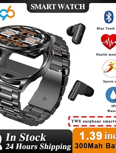  696 T97 Reloj inteligente 1.39 pulgada Pulsera inteligente Bluetooth Podómetro Recordatorio de Llamadas Seguimiento del Sueño Compatible con Android iOS Hombre Llamadas con Manos Libres Recordatorio