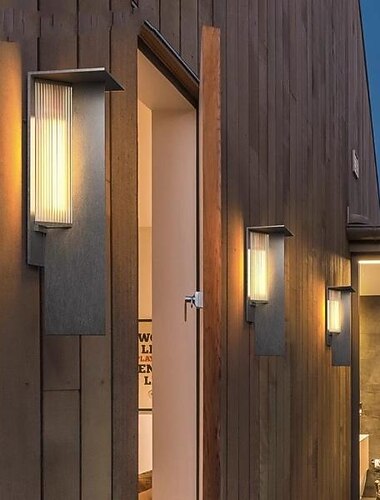  led buitenwandlampen warm wit tuinverlichting ip65 waterdicht veranda licht aluminium villa loft balkon gangdeur wandlamp 3000k