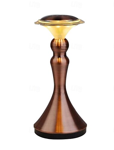  LED-Schreibtischlampe, berührungsgesteuert, Leselichtleiste, Metalltischlampe, tragbare Batterie-Tischlampe, Retro-Nachtlicht, LED-Restaurant, Schlafzimmer, Nachttisch, Restaurant, USB-Ladelicht,