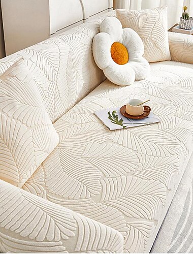  housse de canapé élastique en velours jacquard - ajustement universel tout compris - universel quatre saisons - conception monobloc paresseuse - coussin de canapé anti-rayures de chat