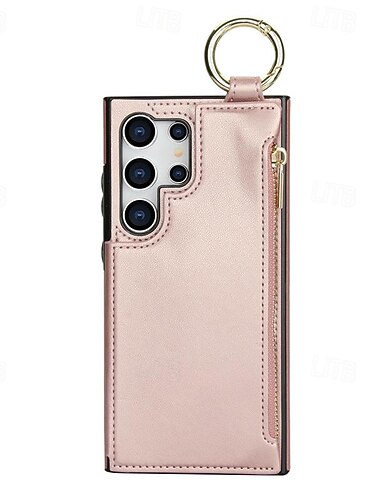  teléfono Funda Para Samsung galaxia S25 S24 S23 S22 S21 ultra plus A55 5G A35 5G A25 A15 A14 Funda Trasera con Soporte Cremallera Ranura para tarjetas Retro ordenador personal Cuero de PU