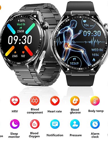  696 F200 Reloj inteligente 1.55 pulgada Pulsera inteligente Bluetooth Podómetro Recordatorio de Llamadas Seguimiento del Sueño Compatible con Samsung Hombre Llamadas con Manos Libres Recordatorio de