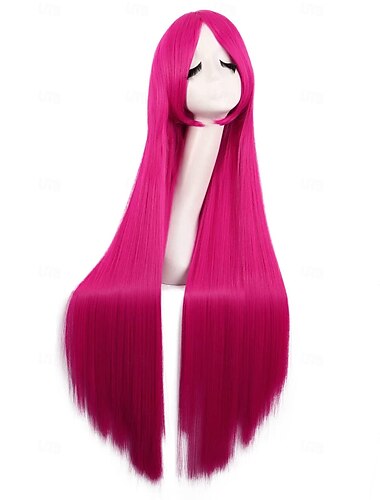  40 hüvelykes 100 cm-es ferde frufrus anime jelmez hosszú egyenes cosplay paróka parti paróka Halloween parókákhoz