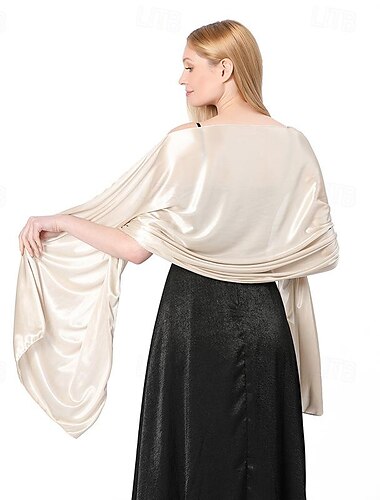  châles et écharpes soyeux et transparents pour femmes robes de soirée écharpes soyeuses douces écharpe de mariée de mariage