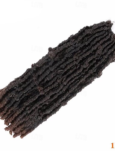  Top Girl Faux Locs 14'' weiche, natürliche, lange, synthetische, vorgeschleifte Butterfly Locs-Häkelzöpfe, Haarverlängerung für schwarze Frauen
