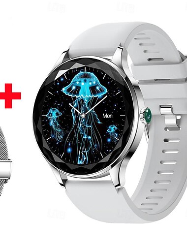  696 NX23PRO Smartwatch 1.27 Zoll Smart-Armband Bluetooth Schrittzähler Anruferinnerung Schlaf-Tracker Kompatibel mit Android iOS Damen Freisprechanlage Nachrichterinnerung IP 67 43mm Uhrengehäuse