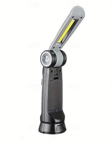  tragbares, zusammenklappbares LED-Arbeitslicht, multifunktionale Taschenlampe, 180° drehbar, mehrere Lichtmodi, mit magnetischer Saugnapfhalterung und Haken, geeignet für Reparaturen, Überholung, Outdoor-Camping, Shustar