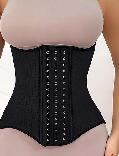  dames taille trainer shapewear bruiloft feest sportscholen sport pure kleur gesp thuis outfits